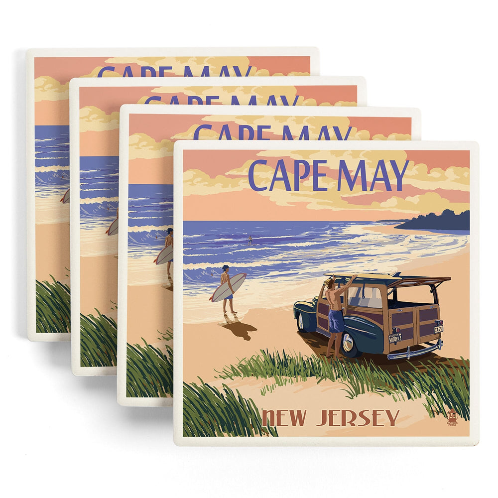 Cape May, New Jersey, Woody On The Beach, Coasters Coasters Lantern Press 