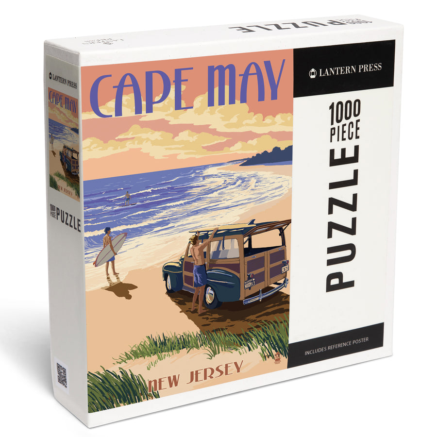 Cape May, New Jersey, Woody On The Beach, Jigsaw Puzzle Puzzle Lantern Press 