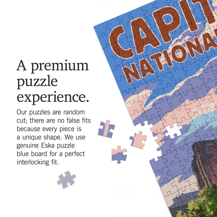 Capitol Reef National Park, Utah, Barn View, Painterly Series, Jigsaw Puzzle Puzzle Lantern Press 