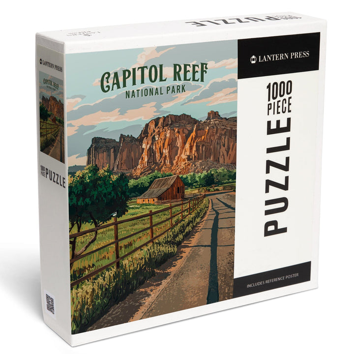 Capitol Reef National Park, Utah, Painterly National Park Series, Jigsaw Puzzle - Lantern Press