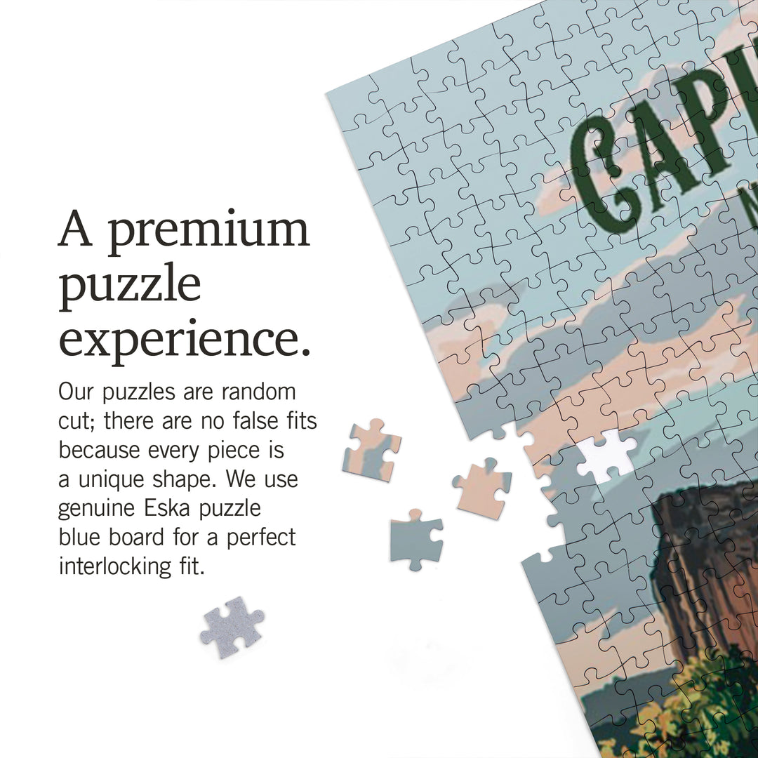 Capitol Reef National Park, Utah, Painterly National Park Series, Jigsaw Puzzle Puzzle Lantern Press 