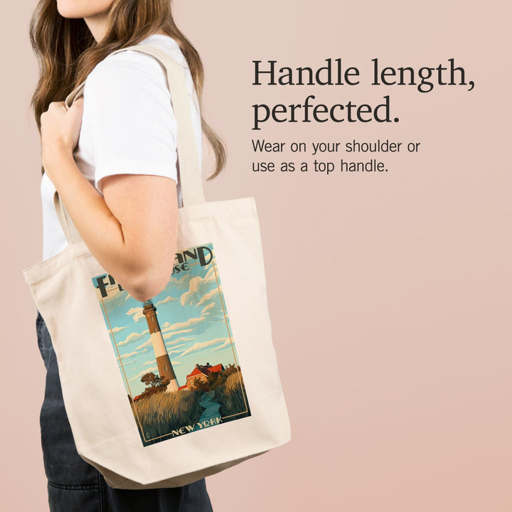 Captree Island, New York, Fire Island Lighthouses, Tote Bag Totes Lantern Press 
