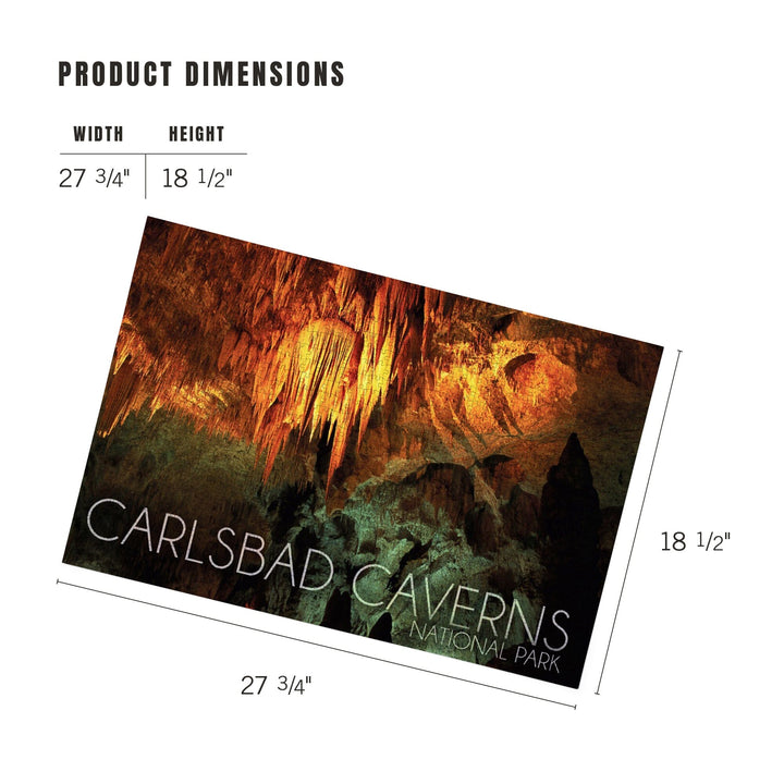 Carlsbad Caverns National Park, New Mexico, Stalactite Chandelier, Jigsaw Puzzle Puzzle Lantern Press 