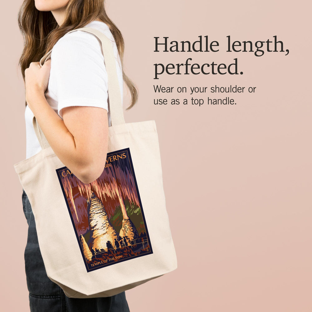 Carlsbad Caverns National Park, New Mexico, Temple of the Sun, Painterly Series, Tote Bag Totes Lantern Press 