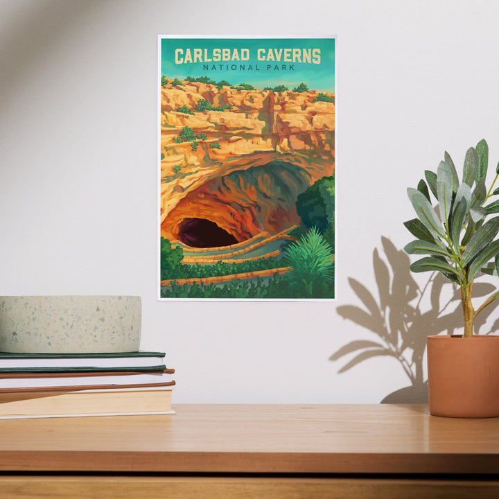 Carlsbad Caverns National Park, Oil Painting, Art & Giclee Prints Art Lantern Press 