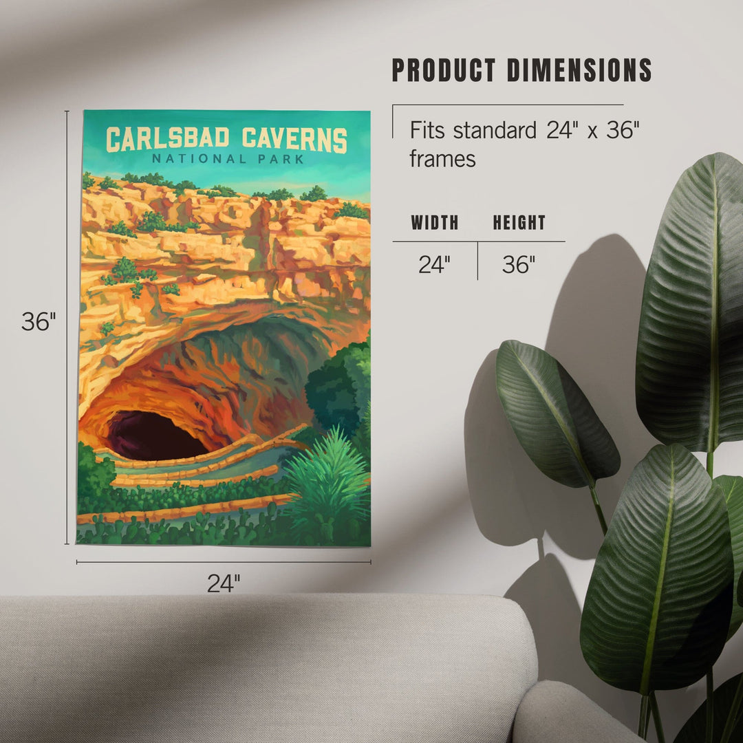 Carlsbad Caverns National Park, Oil Painting, Art & Giclee Prints Art Lantern Press 