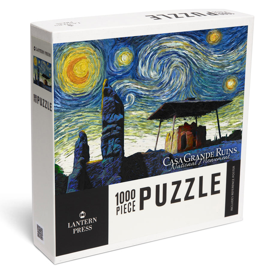Casa Grande National Monument, Arizona, Starry Night, Jigsaw Puzzle Puzzle Lantern Press 