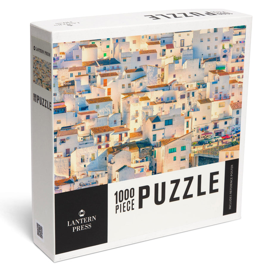 Casares Spanish Villas, Southern Spain, Jigsaw Puzzle Puzzle Lantern Press 