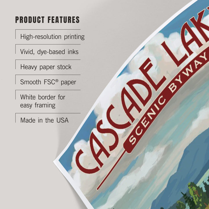 Cascade Lakes Scenic Byway, Oregon, Camper Van, Art & Giclee Prints Art Lantern Press 