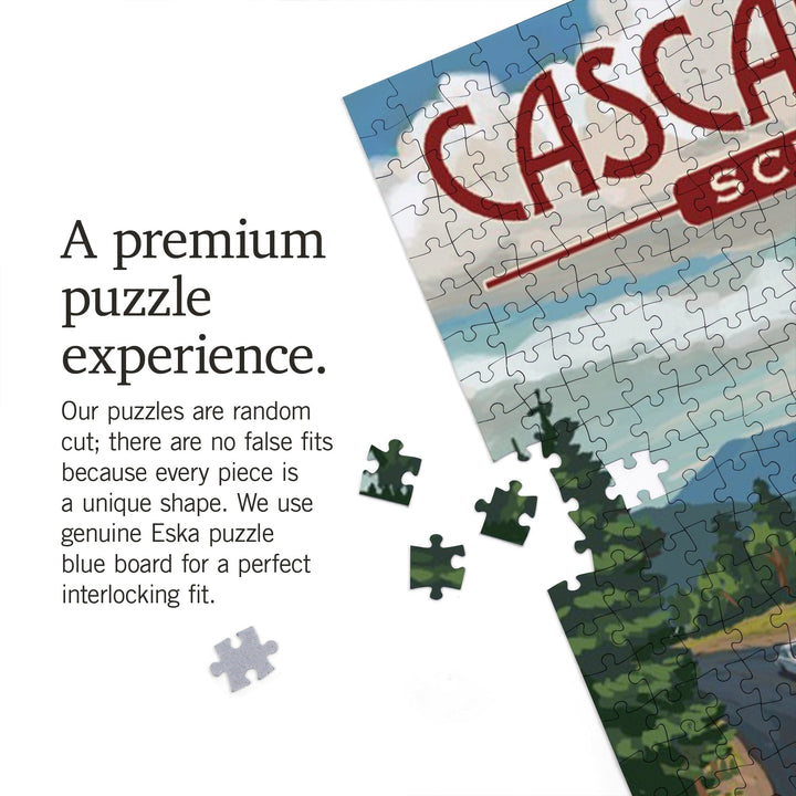 Cascade Lakes Scenic Byway, Oregon, Camper Van, Jigsaw Puzzle Puzzle Lantern Press 