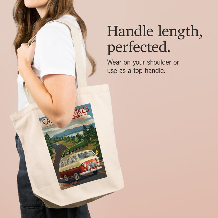Cascade Lakes Scenic Byway, Oregon, Camper Van, Tote Bag Totes Lantern Press 
