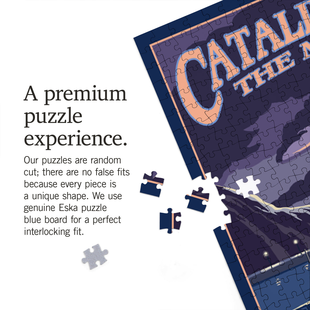 Catalina Island, California, Flying Fish, Jigsaw Puzzle Puzzle Lantern Press 
