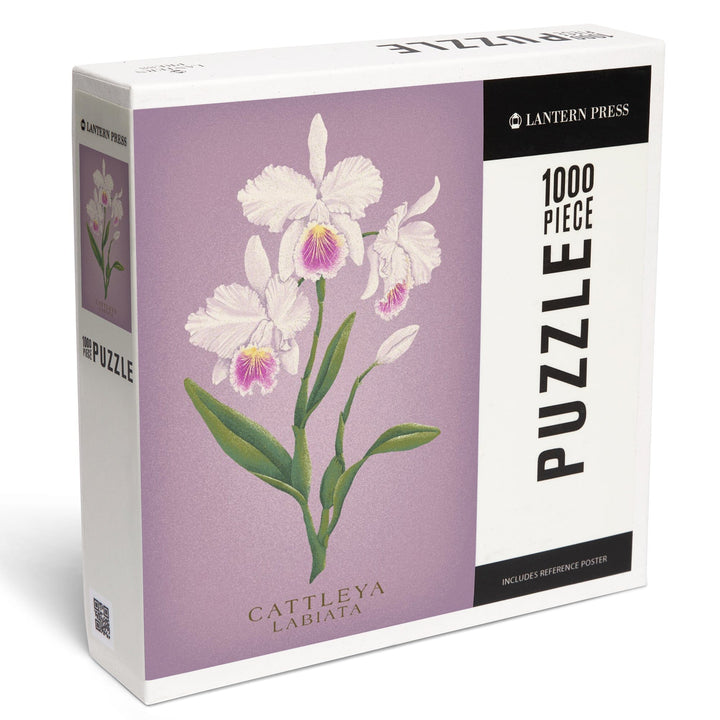 Cattleya, Orchid, Vintage Flora, Jigsaw Puzzle Puzzle Lantern Press 