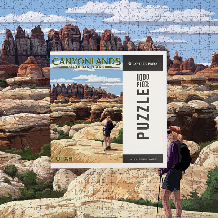 Canyonlands National Park, Utah, Hiker Scene, Jigsaw Puzzle