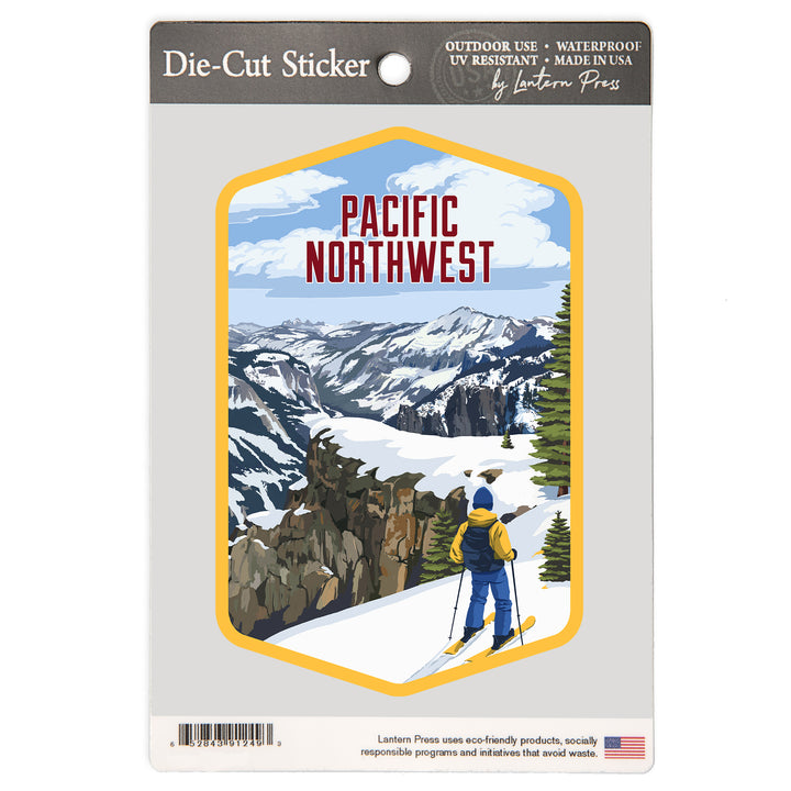 Pacific Northwest, Painterly, Enjoy The View, Vinyl Sticker