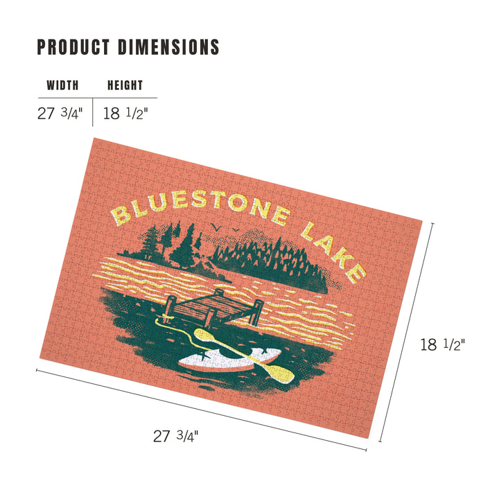 Bluestone Lake, WV, Lake Life Series, Lake Adventures, Dock, 1000 Piece Jigsaw Puzzle