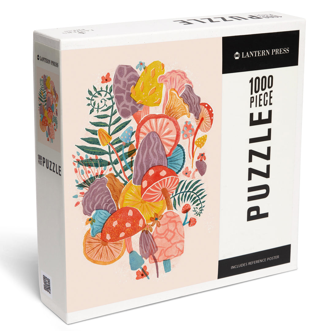 Earthy Dreamer, Mushrooms, 1000 Piece Jigsaw Puzzle