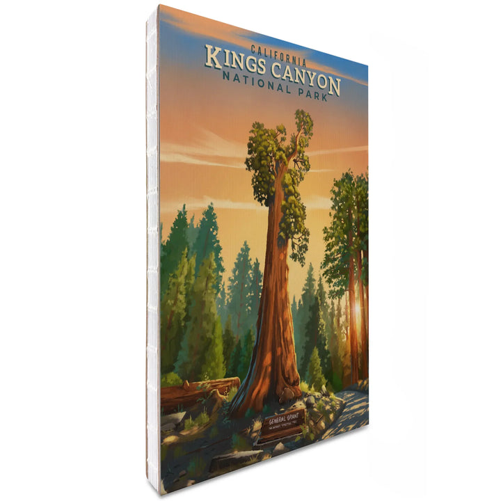Lined 6x9 Journal, Kings Canyon National Park, California, General Grant, Oil Painting, Lay Flat, 193 Pages, FSC paper