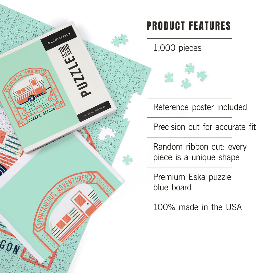 Joseph, Oregon, Lake Life Series, Spontaneous Adventurer,, 1000 Piece Jigsaw Puzzle