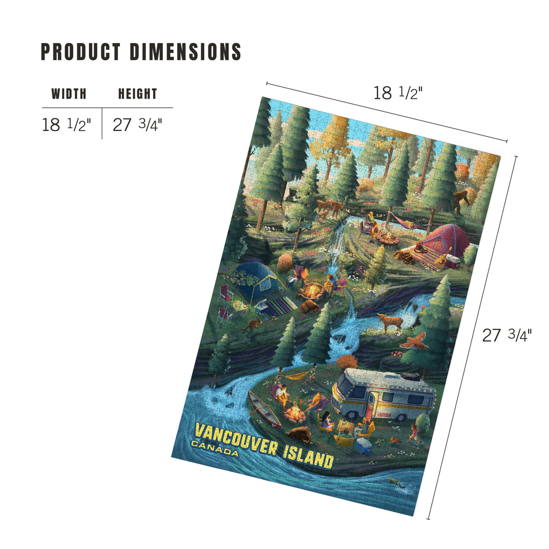 Vancouver Island, British Columbia, Canada, Camping Enjoyment, Jigsaw Puzzle