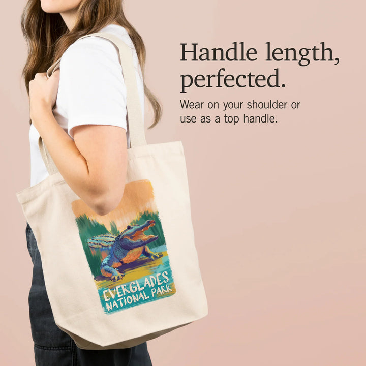 Everglades National Park, Florida, Alligator, Vivid, Tote Bag