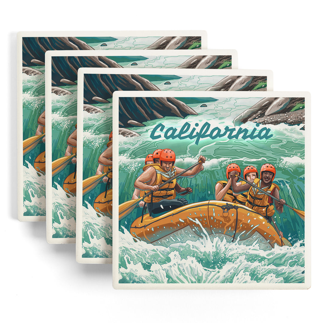 California, Seek Adventure, River Rafting, Coaster Set