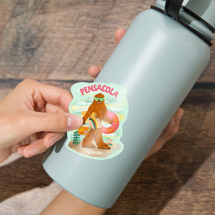 Pensacola, Florida, Summer Legend, Big Foot, Vinyl Sticker