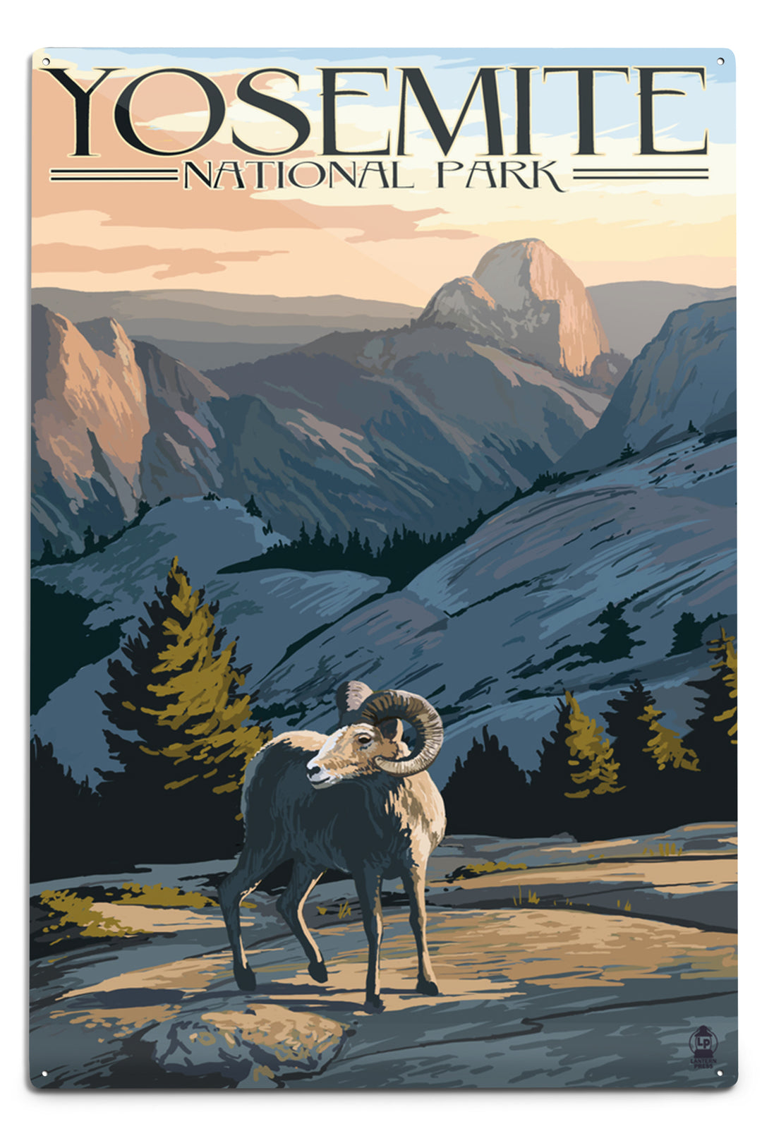 Yosemite National Park, California, Big Horn Sheep, Metal Signs