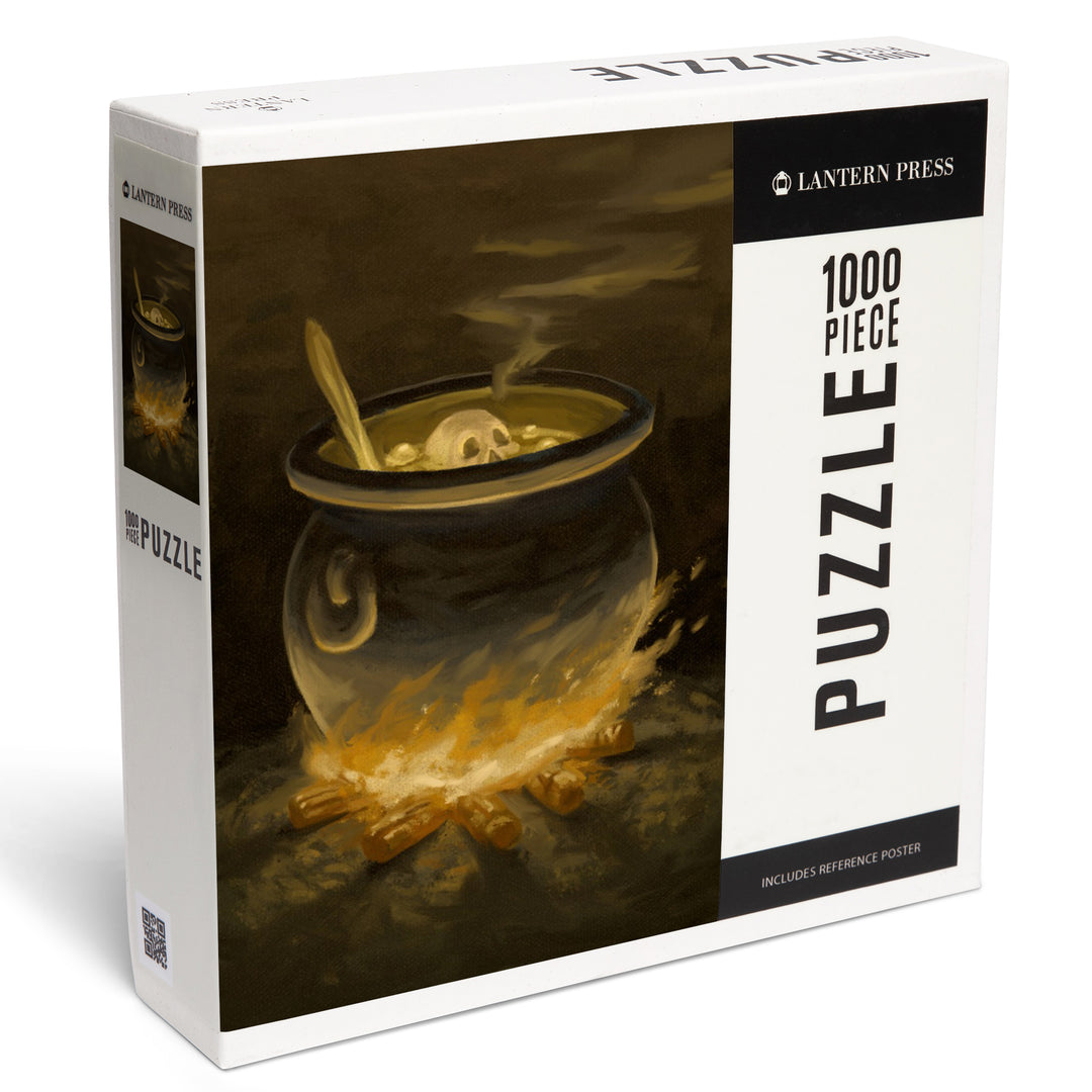 Cauldron, Halloween Oil Painting, 1000 Piece Jigsaw Puzzle
