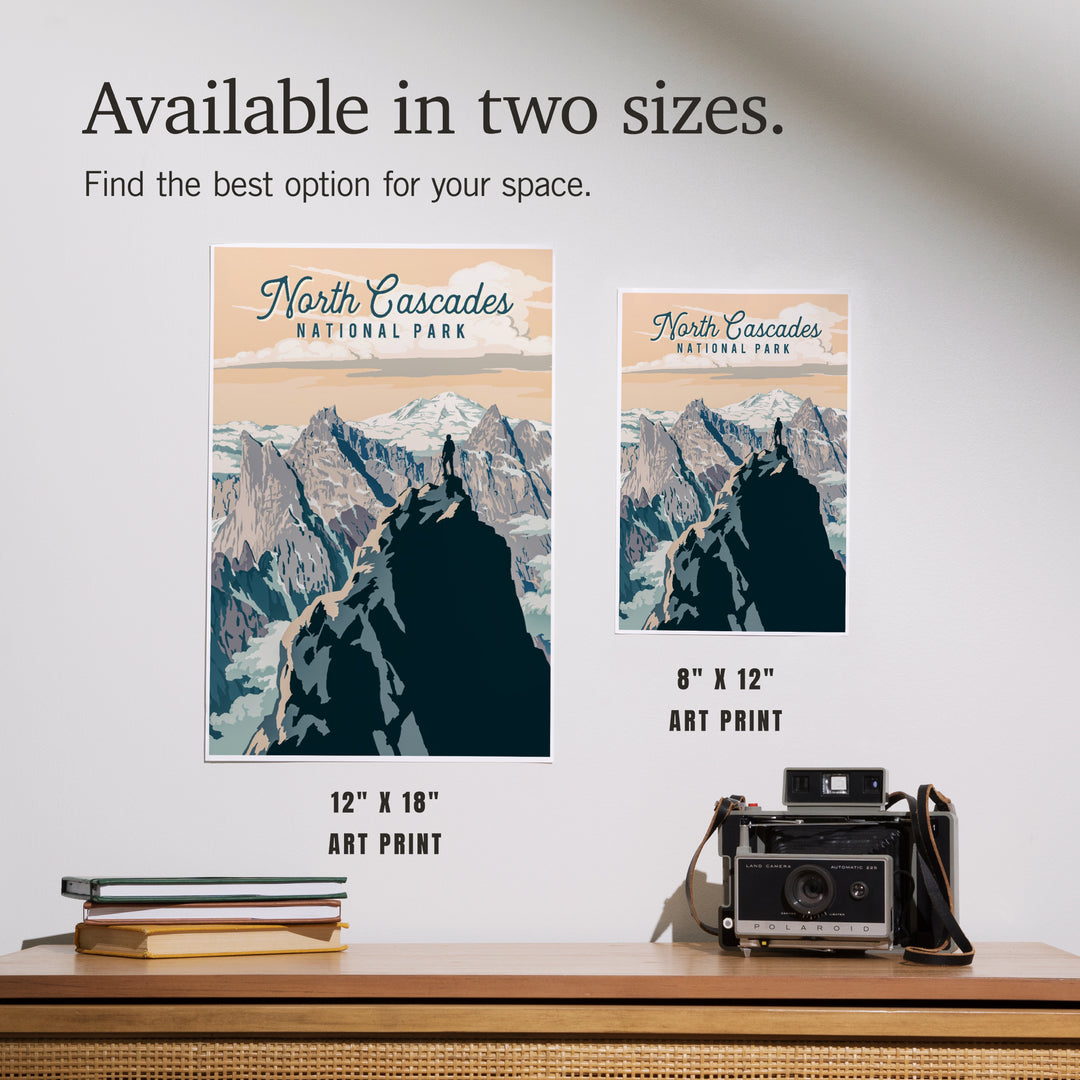 North Cascades National Park, Washington, Painterly National Park Series, Art & Giclee Prints
