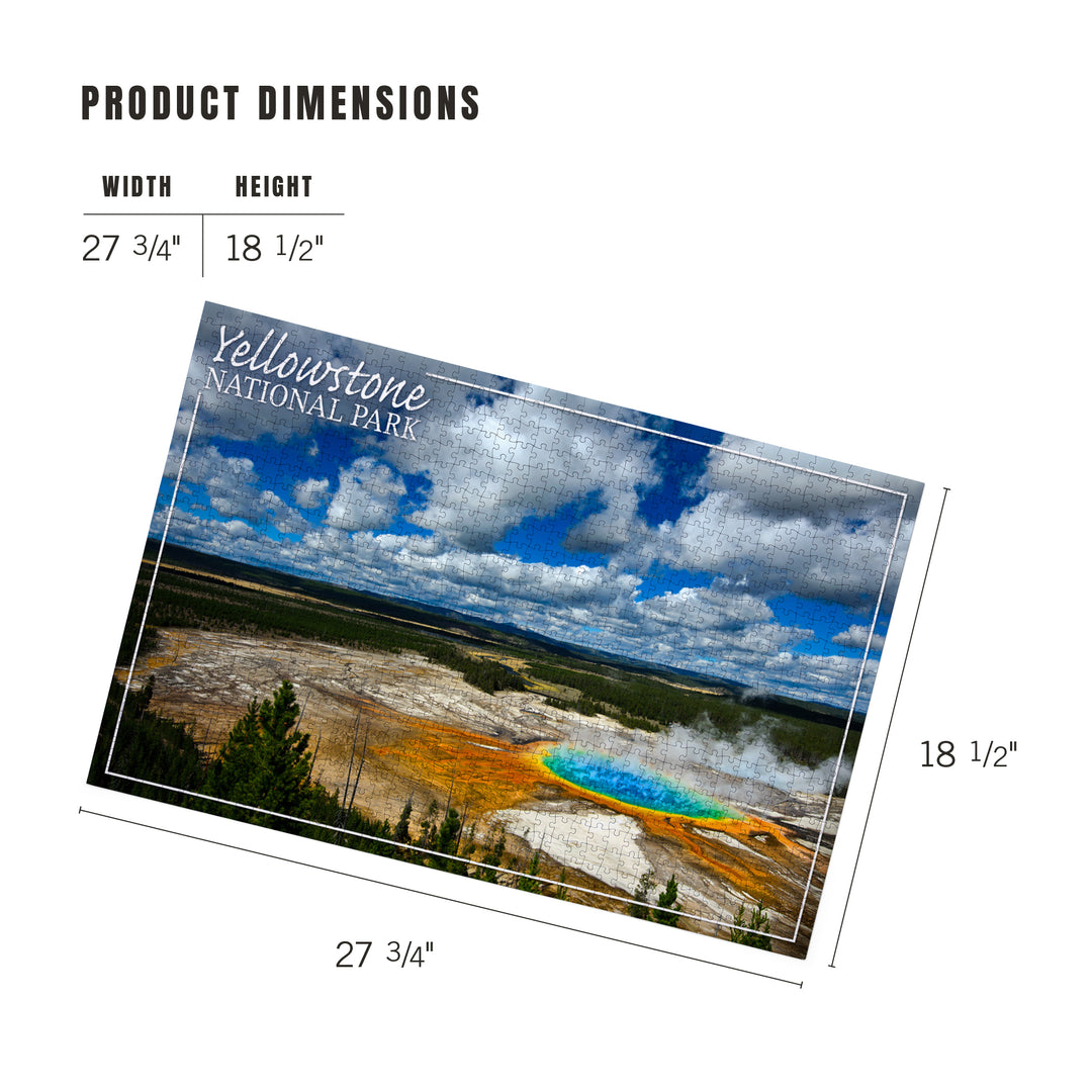 Yellowstone National Park, Grand Prismatic Pool, 1000 Piece Jigsaw Puzzle
