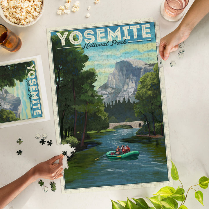 Yosemite National Park, California, Merced River, Jigsaw Puzzle