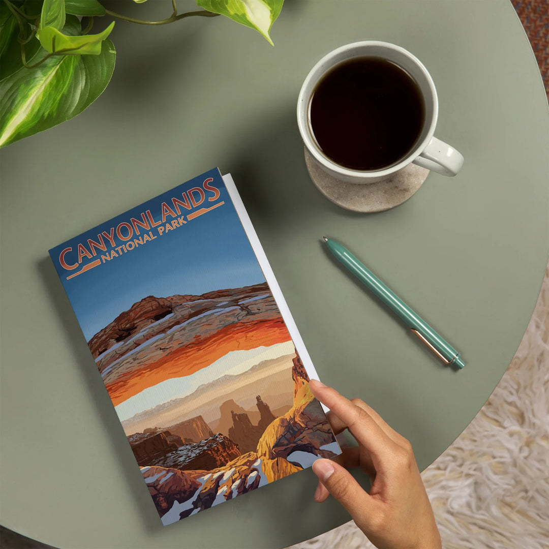 Lined 6x9 Journal, Canyonlands National Park, Utah, Arch, Painterly Series, Lay Flat, 193 Pages, FSC paper