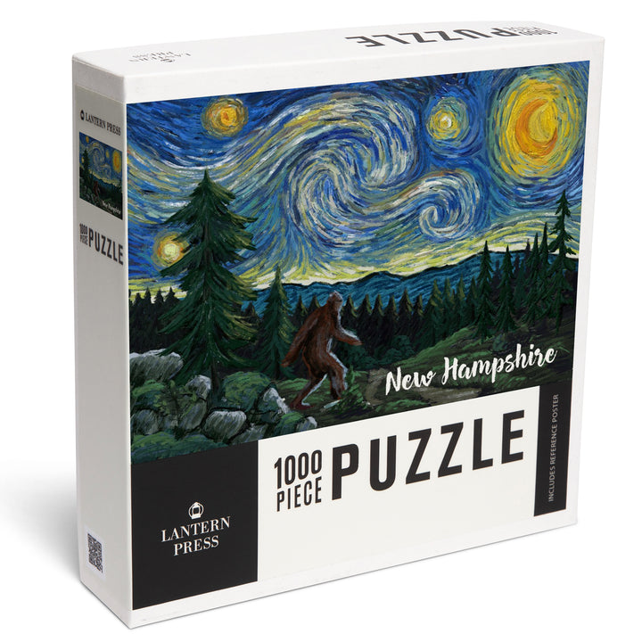 New Hampshire, Starry Night, Bigfoot, Jigsaw Puzzle