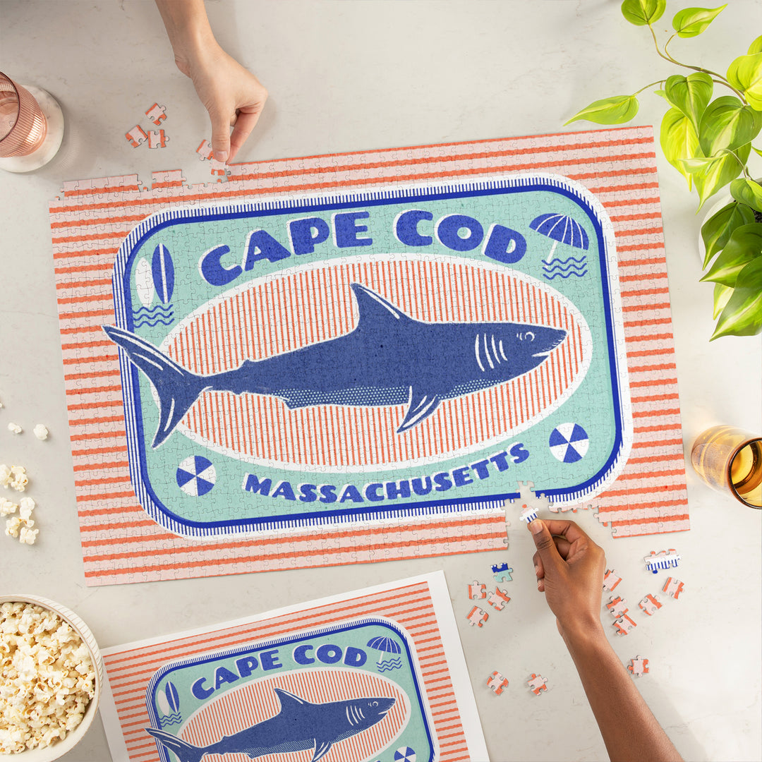 Cape Cod, Massachusetts, Dockside Series, Shark, Jigsaw Puzzle