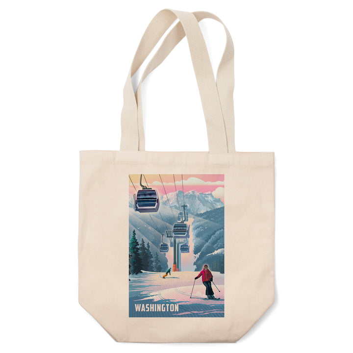 Washington, Lithograph, Gondolas, Steel, Tote Bag