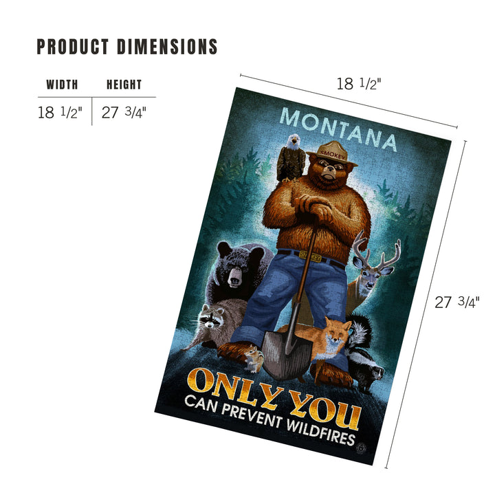 Montana, Smokey Bear, Only You Can Prevent Wildfires, Officially Licensed, Jigsaw Puzzle