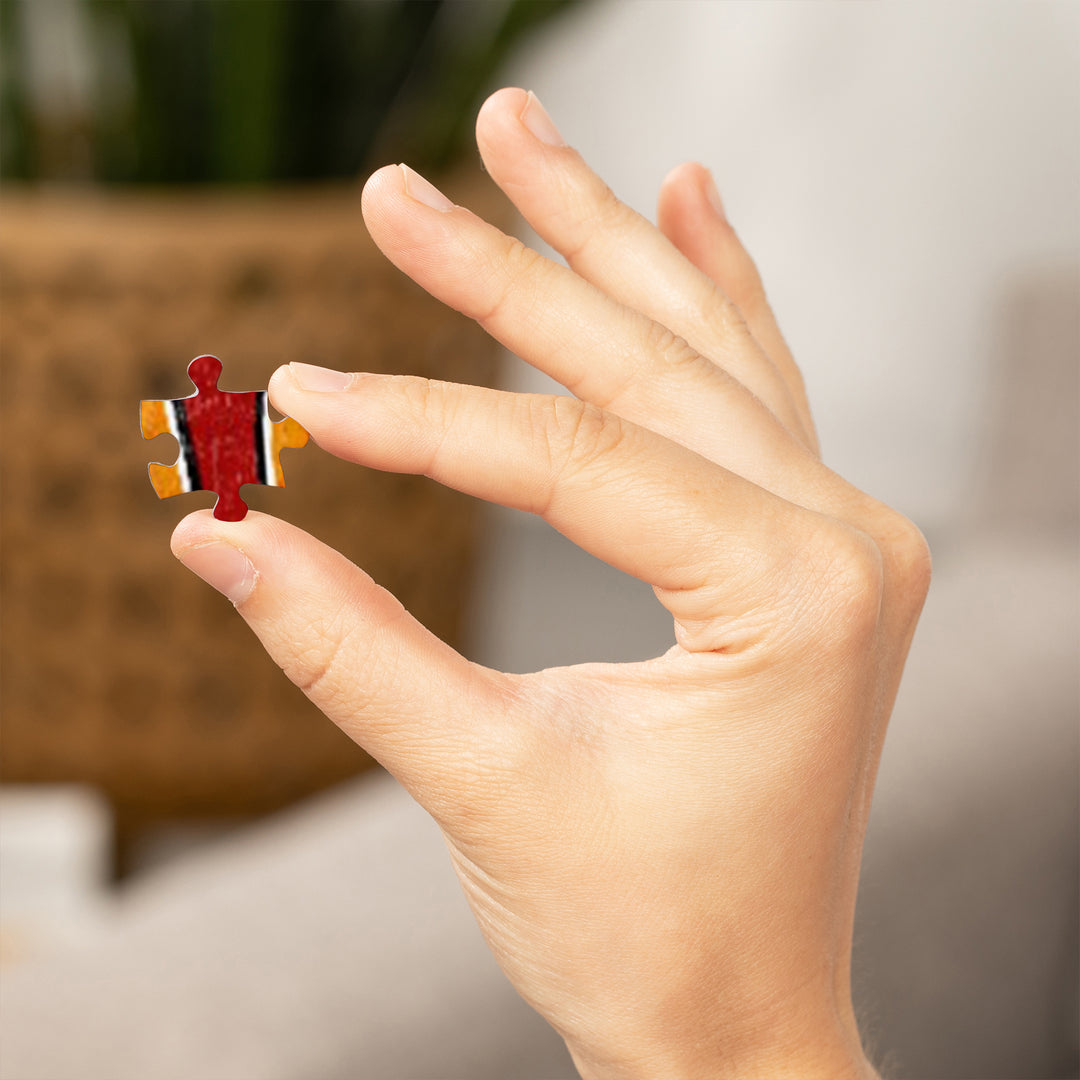 Oklahoma City, Oklahoma, BBQ Pig Vintage Sign, 1000 Piece Jigsaw Puzzle