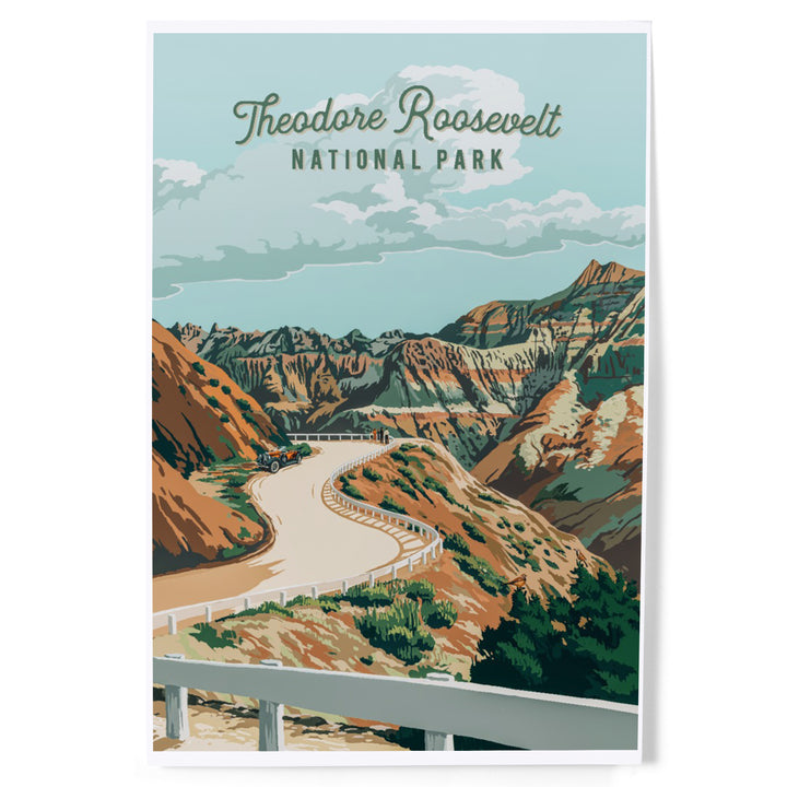 Theodore Roosevelt National Park, North Dakota, Painterly National Park Series, Art & Giclee Prints