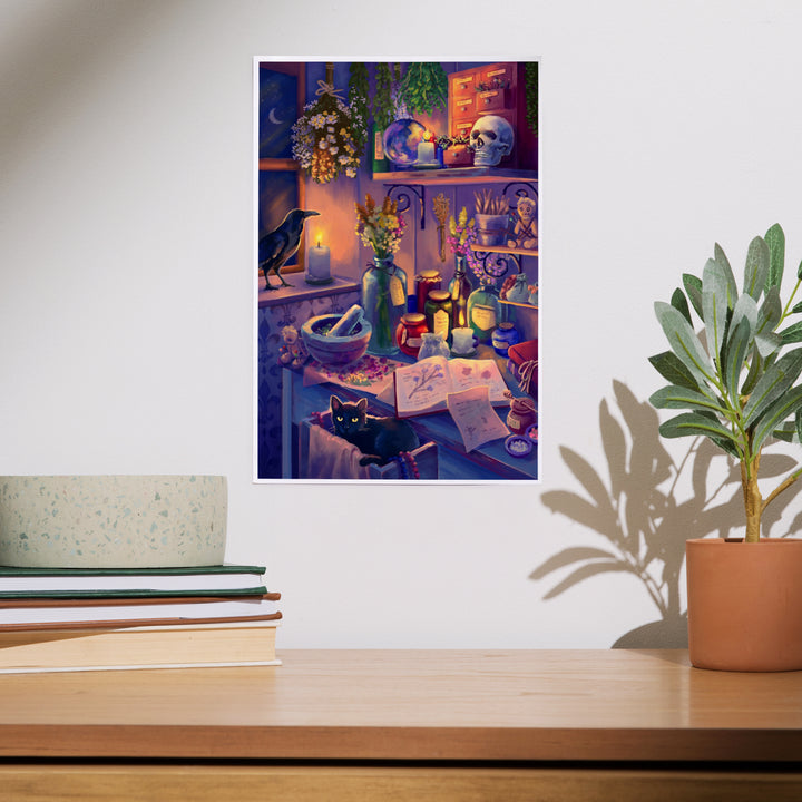 Oil Painting, Midnight Apothecary, Art & Giclee Prints