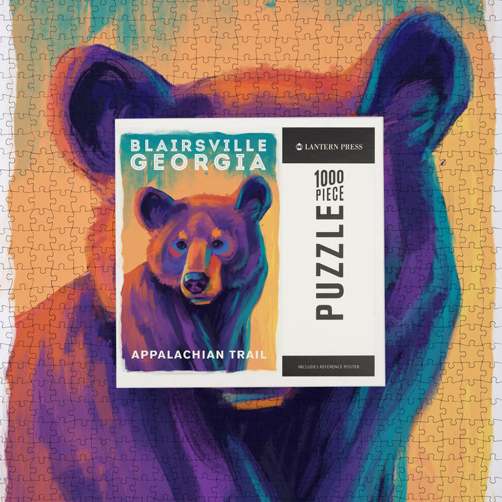 Blairsville, Georgia, Vivid, Black Bear, Jigsaw Puzzle
