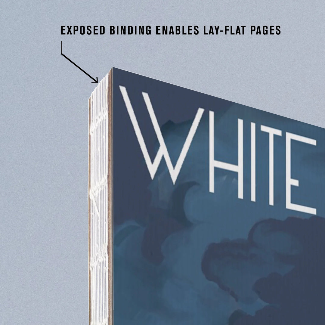 Lined 6x9 Journal, White Sands National Park, New Mexico, Lightning Storm, Lay Flat, 193 Pages, FSC paper