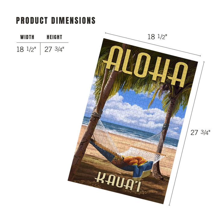 Kaua'i, Hawaii, Hammock Scene, Jigsaw Puzzle