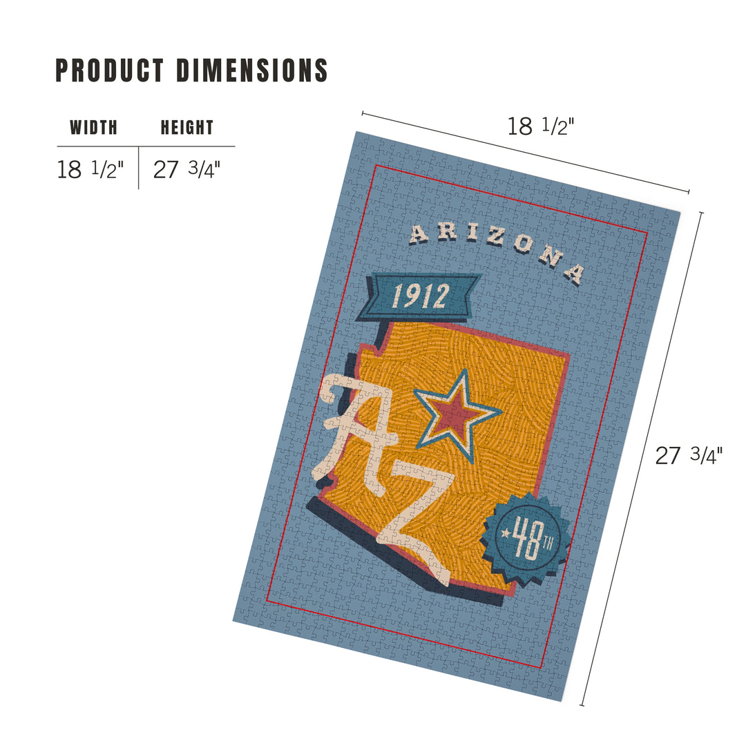 Arizona, Statehood, State Series, Jigsaw Puzzle