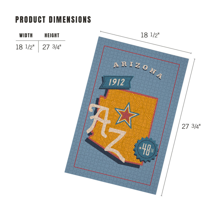 Arizona, Statehood, State Series, Jigsaw Puzzle
