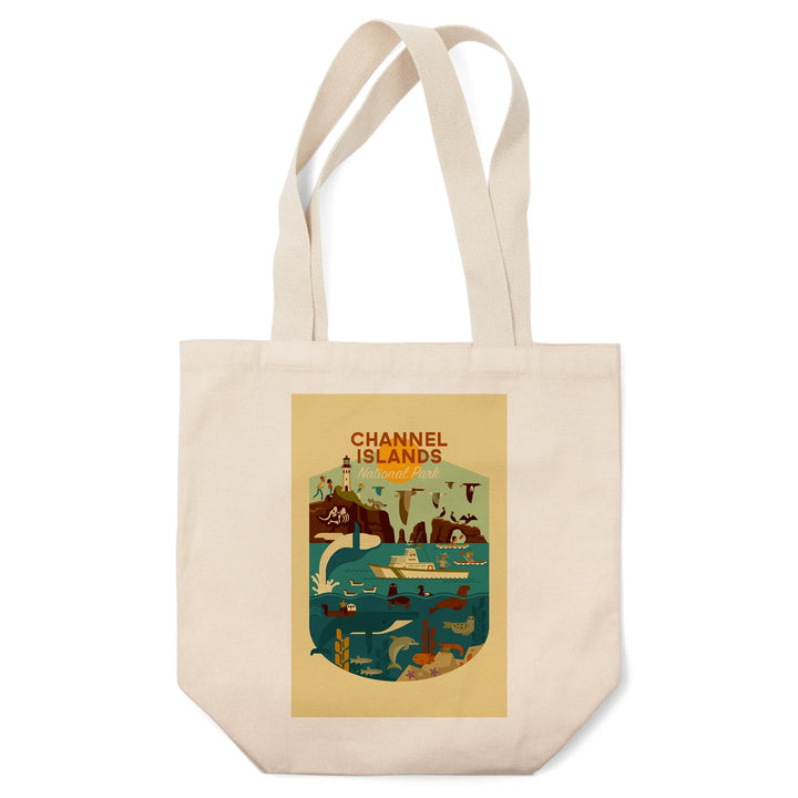 Channel Islands National Park, California, Geometric National Park Series,, Tote Bag