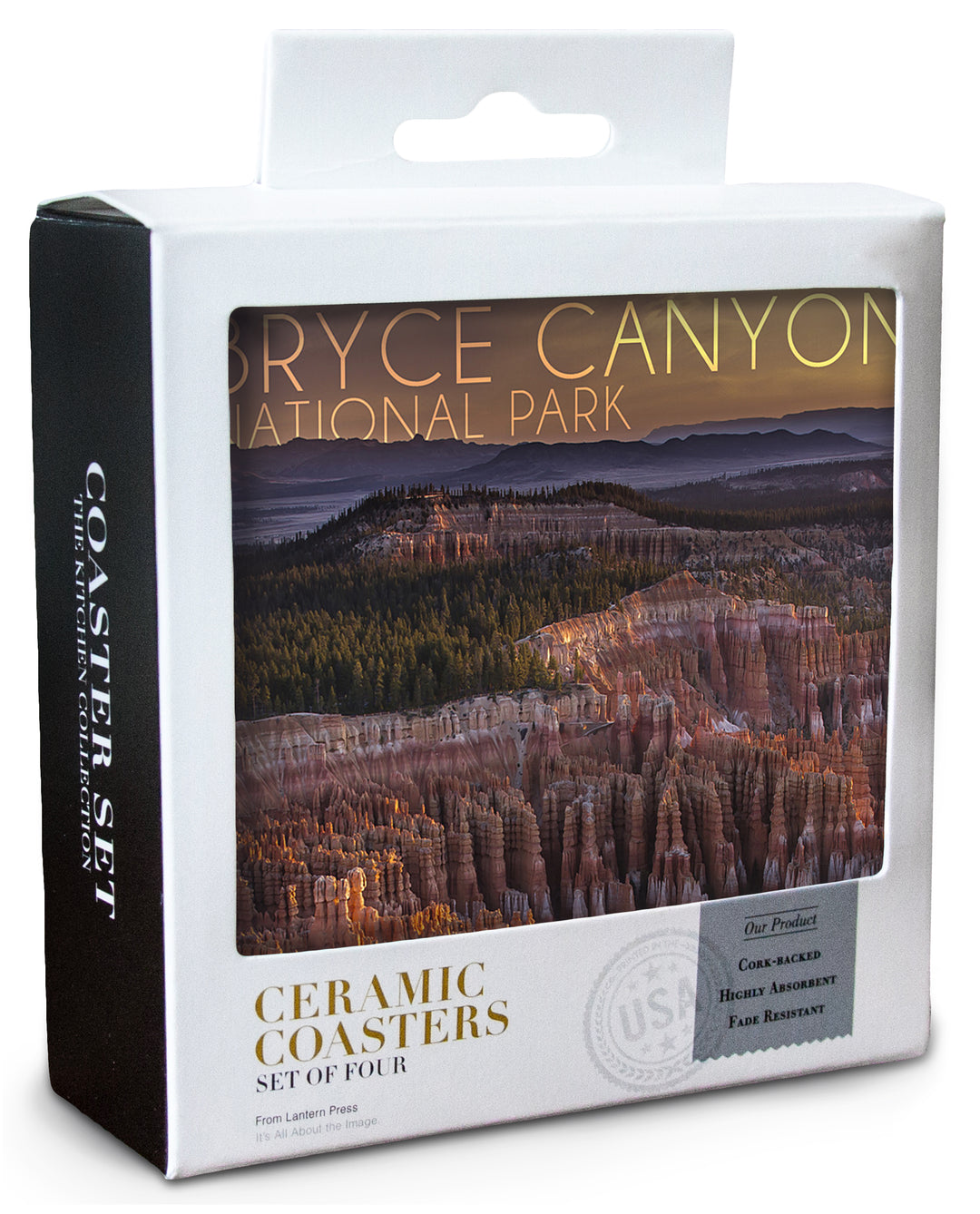 Bryce Canyon National Park, Utah, Canyon Sunset, Coaster Set