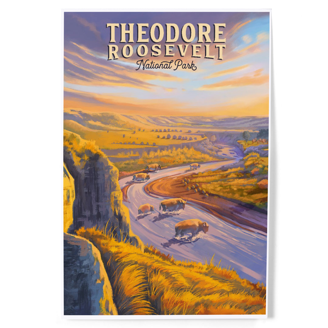 Theodore Roosevelt National Park, North Dakota, Oil Painting, Art & Giclee Prints