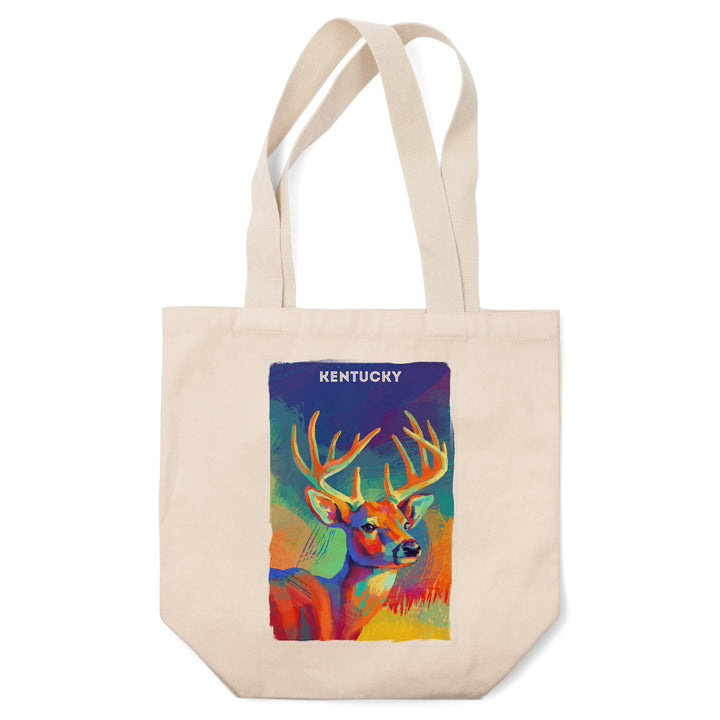 Kentucky, Vivid, White Tailed Deer, Tote Bag