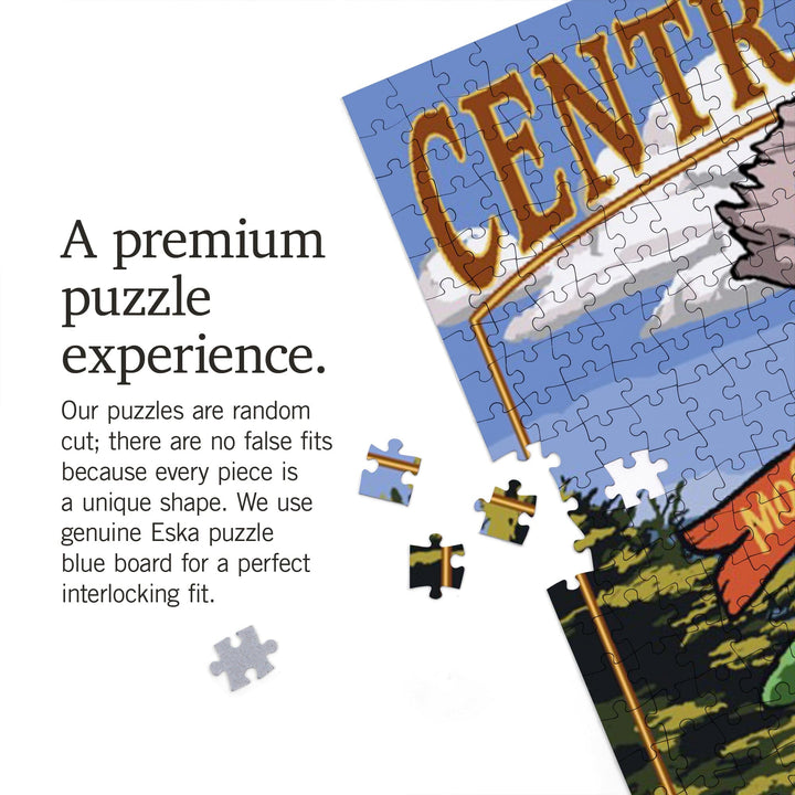 Central Coast, California, Destination Signpost, Jigsaw Puzzle Puzzle Lantern Press 